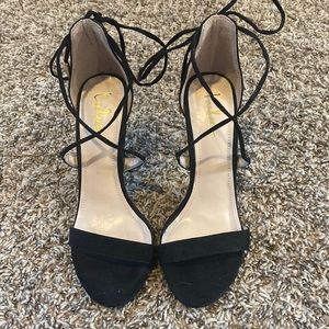 Strappy Black Heels